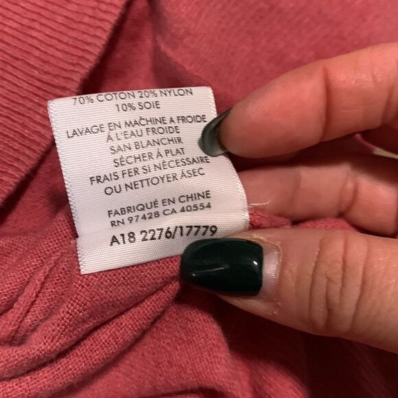 White + Warren Cotton & Silk Blend Sweater - Picture 5 of 5